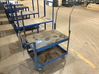 2-Tier Steel Shop Cart