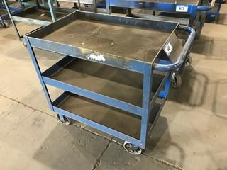 3-Tier Steel Shop Cart