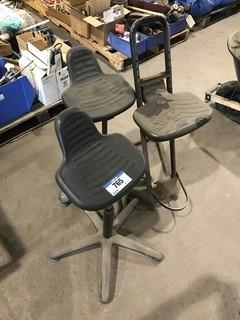 Lot of (3) Asst. Shop Stools