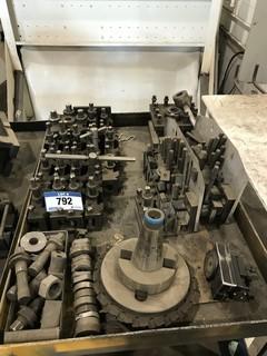 Lot of Asst. Lathe Tool Post Holders and Milling and Machining Tooling