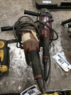 Lot of (2) HILTI Angle Grinders+B249:B262