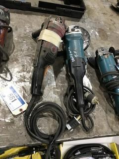 Lot of (2) Makita Angle Grinders