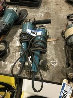 Lot of (2) Makita Angle Grinders