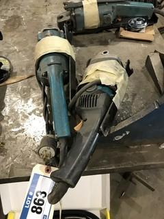 Lot of (2) Makita Angle Grinders