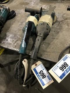 Lot of (2) Makita Angle Grinders