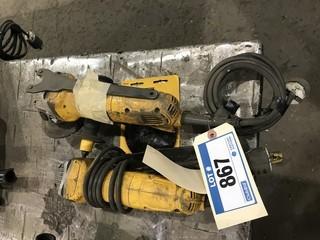 Lot of (2) DeWalt Angle Grinders