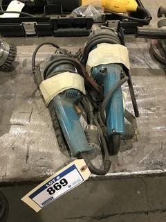 Lot of (2) Makita Angle Grinders