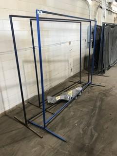 Lot of (3) Welding Screem Frames w/ (4) Welding Screens