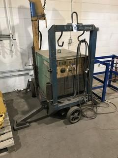 LINDE V1-400 Welder w/ Bernard 2200 Stand and Arm w/ Linde Wire Feeder