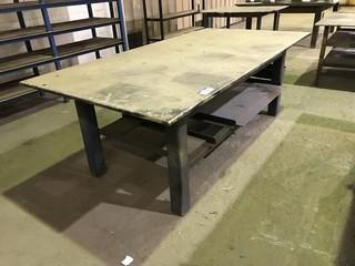 48" X 96" Steel Shop Built Table