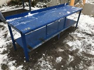 96" X 24" Steel Shop Work Bench