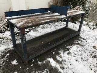 98.5" X 28" Steel Shop Work Bench