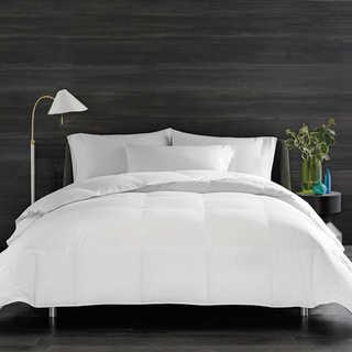 Real Simple HomeGrown Solid Full/Queen Down Alternative Comforter 