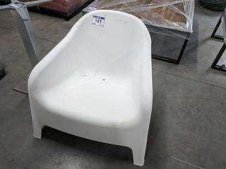 Plastic Formed Patio Chair (White)