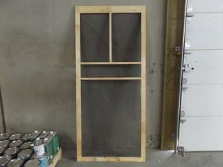 Pine T-Bar Screen Door 36"x81"