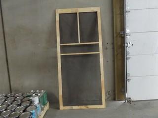 Pine T-Bar Screen Door 36"x81"