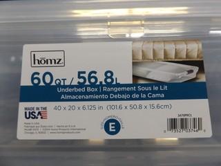 Homz Underbed Box. 40"x20"x6.125"