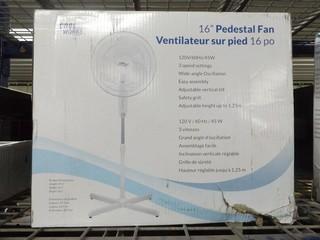 Cool Works 16"  Pedestal Fan 