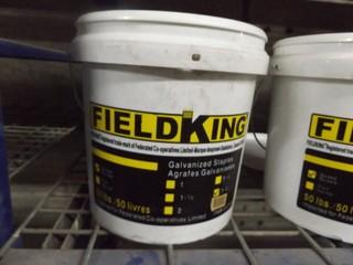 New Field King Galvanized  1 3/4" Barbed Staples.