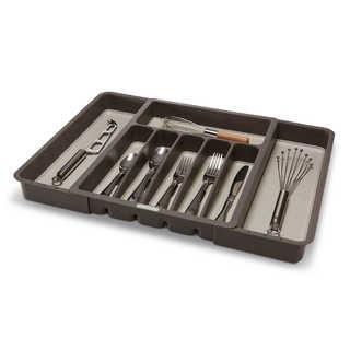 madesmart Expandable Cutlery Tray in Grey