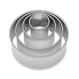 Ateco(R) 4-Piece Stainless Steel Plain Round Cookie Cutter Set