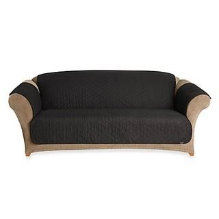 Sure Fit(R) Cotton Duck Pet Sofa Throw Cover in Black