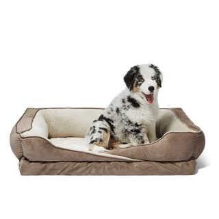 Crisscross Orthopedic Foam Pet bed with Bolster Walls 36"x24"