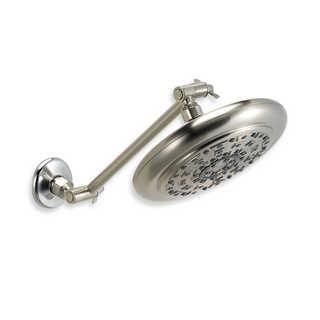 Oxygenics Storm Brushed Nickel Shower Head with 9-Inch Extension Arm