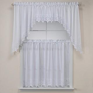 Kaitlyn Kitchen Window Curtain Tiers 70'' Swag Pair