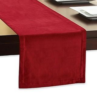 Velvet Table Runner 13'' x 90'' Grey