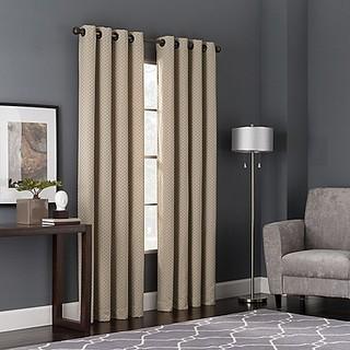 Bianca Window Curtain Panel 84'' Taupe