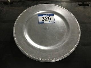 Lot of (5) 10" Decorative Charger Plates