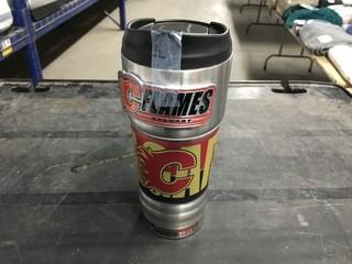 Calgary Flames 18oz  Stainless Steel Travel Mug