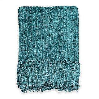 Bedford Chenille Throw in Teal