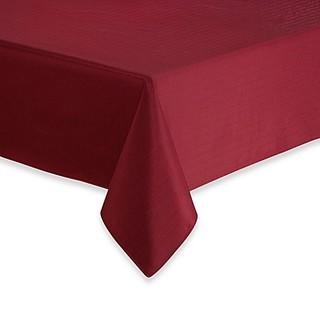 Windsor Stain Resistant 70-Inch Round Tablecloth in Wine 