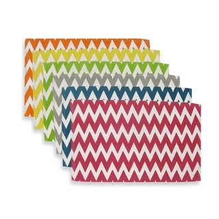 Sentra 100% Cotton Chevron Placemats (Set of 6