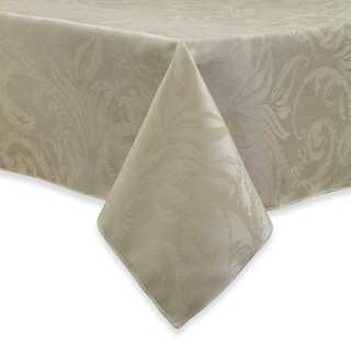 Autumn Scroll Damask 60-Inch x 84-Inch Tablecloth in Ivory 