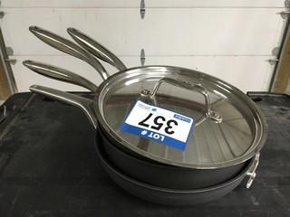 Lot of (4) Assorted Fry Pans