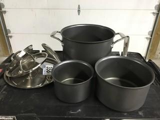 Lot of (3) Assorted Pots
