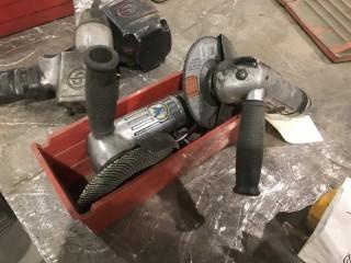 Lot of (2) Pneumatic Grinders