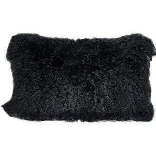 Union Rustic Fleming Tibetan Wool Lumbar Pillow (UNRS2248_22122173) - DK Grey
