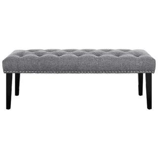 Charlton Home Seapine Upholstered Bench (CHRL5886_22728335) - Charcoal Blk