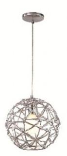 Trans Globe - PND-966 - Bel Air Lighting Space 1-Light Polished Chrome Pendant