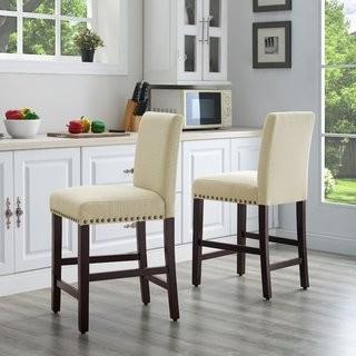 Charlton Home Santillo 38 Bar Stool (DQH2413_29537538) - Dolphin color - Set of 2