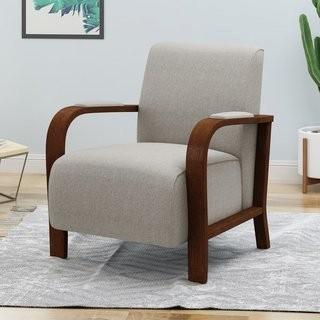 George Oliver Oxendine Traditional Fabric Club Chair (GOLV5061_29388169) - Beige