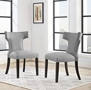 Modway Curve Upholstered Dining Chair (FOW4191_22557385) - Grey