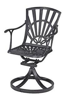 Home Styles, Model 5560-53, Largo Swivel Chair, Charcoal Finish w/ Cushion