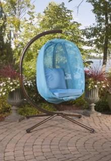 Flowerhouse Egg Swing Chair with Stand (XJ1255_22660773) - Lt. Blue