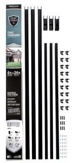 Yard Guard Select - Fence Framework - 4' x 24' - Poles & Hardware Only - No fencing