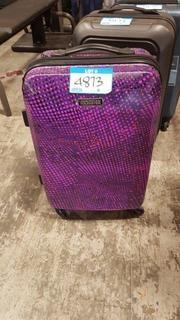 American Tourister 21" Hard Sided Carry On Spinner - Purple Burst
